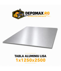Tabla aluminiu lisa 1mm, 1250x2500mm (1050A)